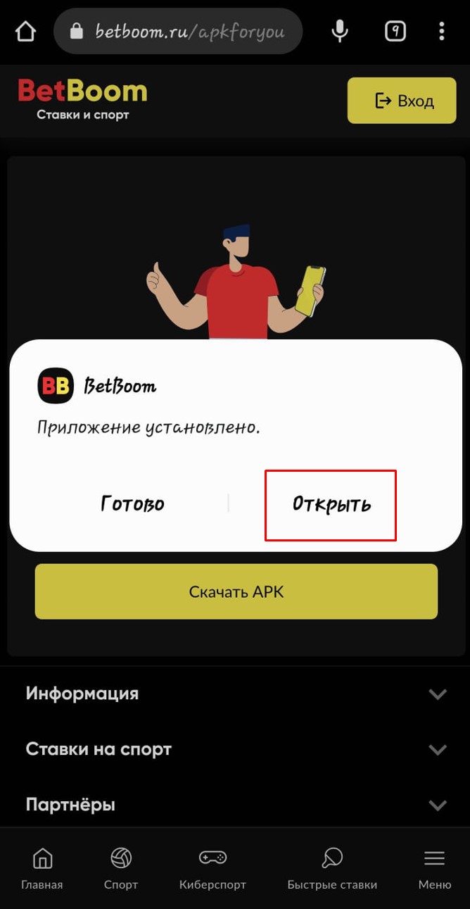 Скачать БК Betboom