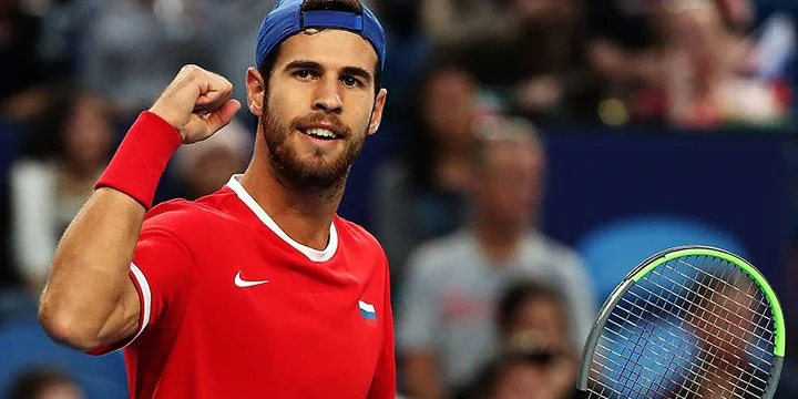 Карен Хачанов — Алексей Попырин. Прогноз на матч ATP Роттердам (8 февраля 2022 года)
Карен Хачанов — Алексей Попырин. Прогноз на матч ATP Роттердам (8 февраля 2022 года)